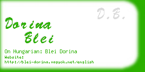 dorina blei business card